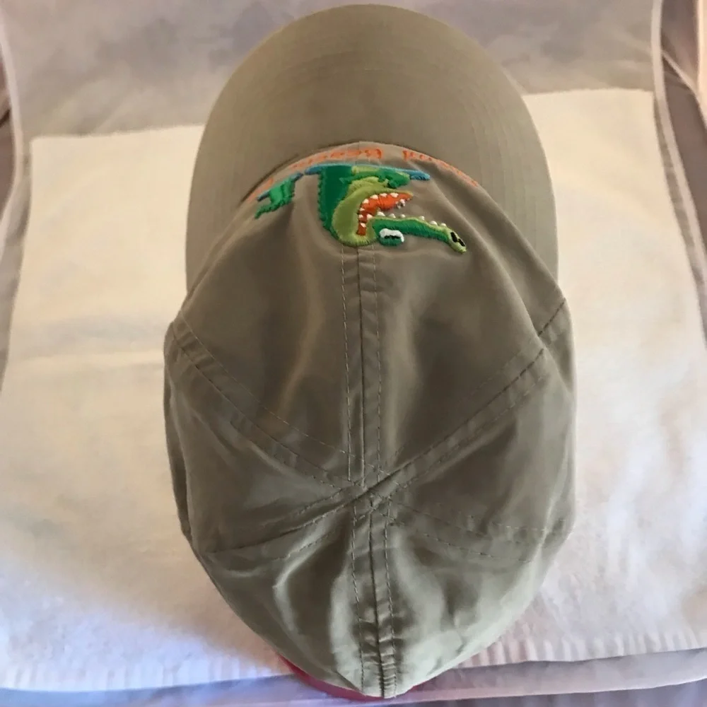 OK Embroidery Miami Beach Adjustable XS-S Alligator Art Neck Flap Beach Cap